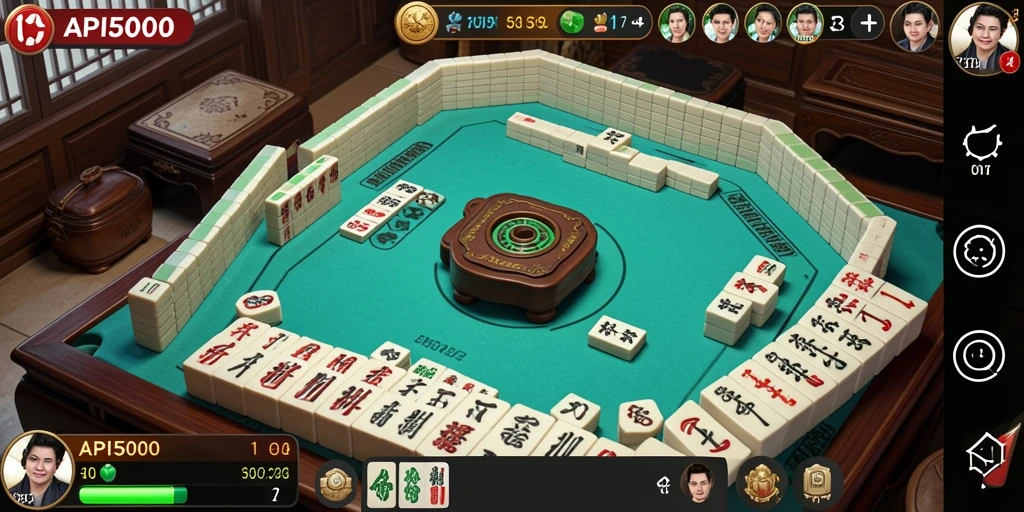 Screenshot gameplay menampilkan suasana permainan Mahjong yang seru dan memikat.