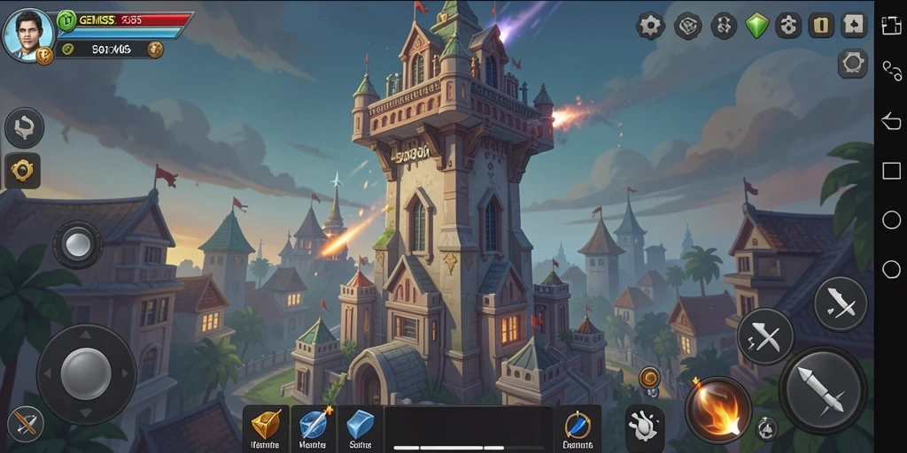 Gameplay menara pertahanan yang mendebarkan dan penuh strategi.