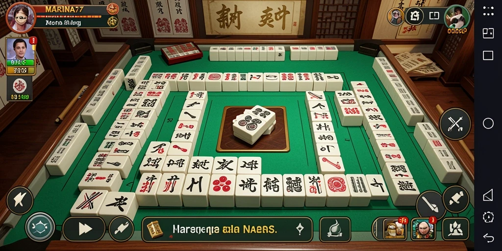 Screenshot gameplay MARINA77 yang menampilkan tantangan Mahjong seru.