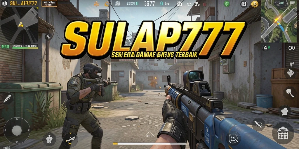 Tangkapan layar menunjukkan aksi seru dalam SULAP777 dengan gameplay FPS yang intens.