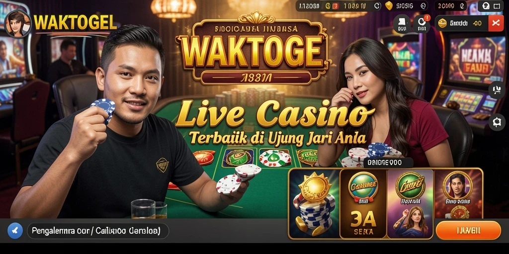 Gameplay Live Casino WAKTOGEL yang mendebarkan dan interaktif.