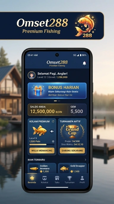 Screenshot antarmuka pengguna omset288 yang intuitif.